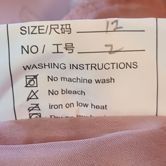 New Mother of the Bride (12) Dusty Rose Illusion Lace & Chiffon Cap Sleeve Dress - Picture 9 of 9